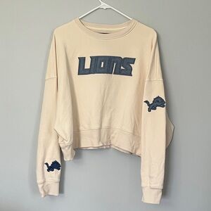 Cropped Detroit Lions Crewneck